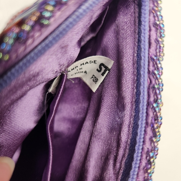 Vintage La Regale Beaded Purse Evening Bag Clutch Studio 18 *Some Beads Missing* - Picture 6 of 16